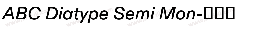 ABC Diatype Semi Mon字体转换